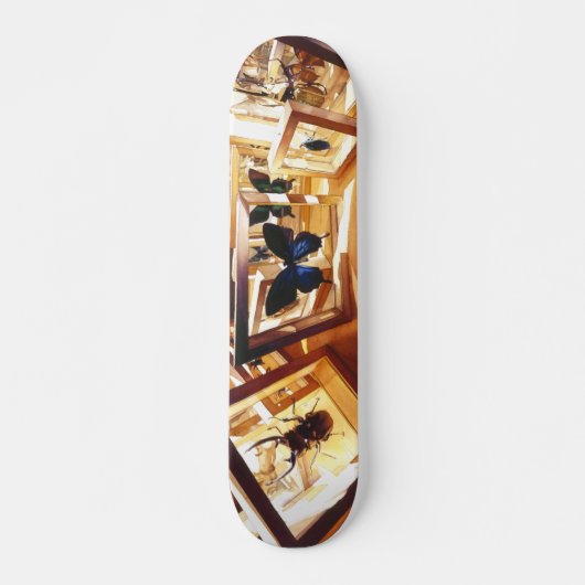 "Verschiebendes helles" Wanzen-Aquarell-Skateboard Skateboard (Vorne)