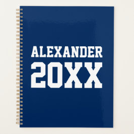 Verschiedenartiges Sportblau, individuelle Name un Planer