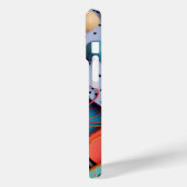 Verschiedene 3D-Formen mit Linienmustern Case-Mate iPhone Hülle (Rückseite / Links)