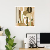 Verschiedene Abstrakte Formen und Farben Poster (Heimbüro)