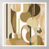 Verschiedene Abstrakte Formen und Farben Poster (Vorne)