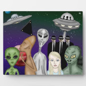 Verschiedene Alien Art, UFO, Planeten Artwork Fotoplatte (Vorderseite)
