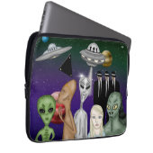Verschiedene Alien Art, UFO, Planeten Artwork Laptopschutzhülle (Vorne Rechts)