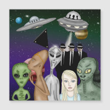 Verschiedene Alien Art, UFO, Planeten Artwork