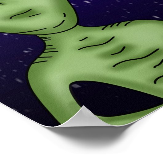 Verschiedene Alien Art, UFO, Planeten Artwork Poster (Ecke)