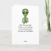 Verschiedene Alien Arten, UFO, Planeten Personalis Karte (Rückseite)