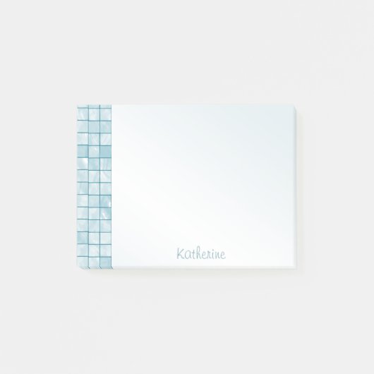 Verschiedene Aqua Dekorative Tile personalisieren Post-it Klebezettel (Vorderseite)