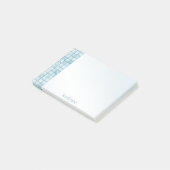 Verschiedene Aqua Dekorative Tile personalisieren Post-it Klebezettel (angewinkelt)