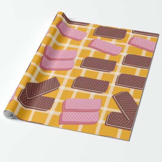 Verschiedene aromatisierte Wafer mit nahtlosem Hin Geschenkpapier (Ungerollt)