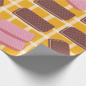 Verschiedene aromatisierte Wafer mit nahtlosem Hin Geschenkpapier (Ecke)