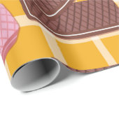 Verschiedene aromatisierte Wafer mit nahtlosem Hin Geschenkpapier (Rolleneckpunkt)