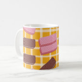 Verschiedene aromatisierte Wafer mit nahtlosem Hin Kaffeetasse (Vorderseite Links)