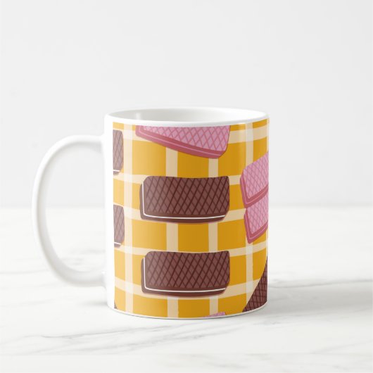 Verschiedene aromatisierte Wafer mit nahtlosem Hin Kaffeetasse (Links)