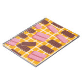 Verschiedene aromatisierte Wafer mit nahtlosem Hin Notizblock (Linke Seite)