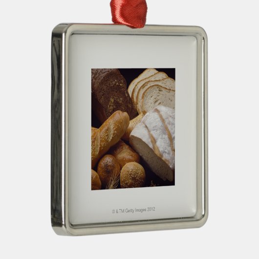 Verschiedene Arten des Handwerkerbrotes Silbernes Ornament (Rechts)