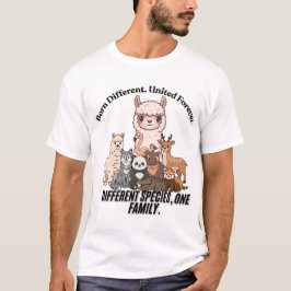 Verschiedene Arten, eine Familie, Tierkunst T-Shirt