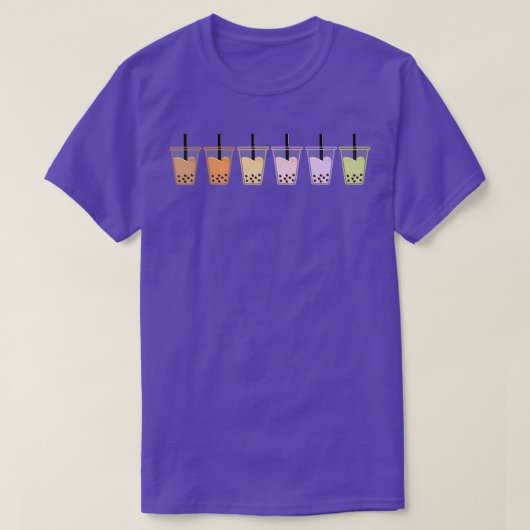 Verschiedene Arten von Boba T-Shirt (Design vorne)