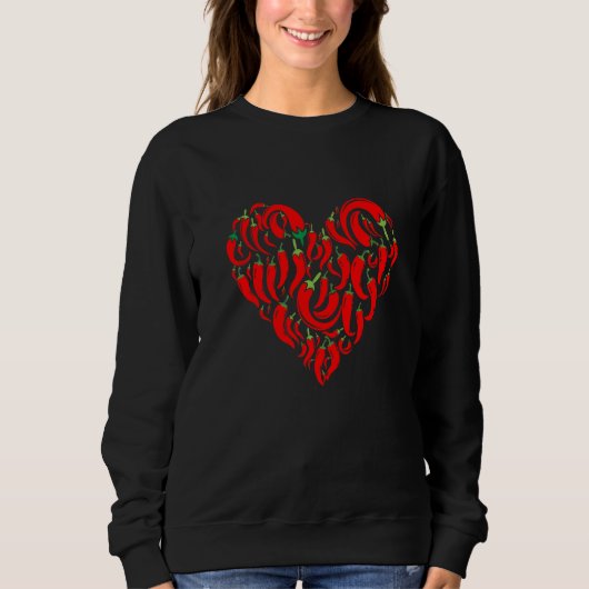 Verschiedene Arten von Chilli Sweatshirt (Vorderseite)