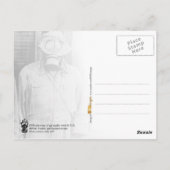 Verschiedene Arten von Gasmasken Postkarte (Rückseite)