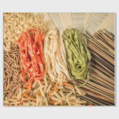 Verschiedene Arten von Pasta Geschenkpapier (Flach)