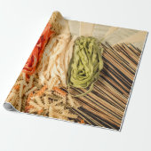 Verschiedene Arten von Pasta Geschenkpapier (Ungerollt)
