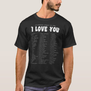 Verschiedene Arten zu sagen, ich Liebe Sie Retro H T-Shirt