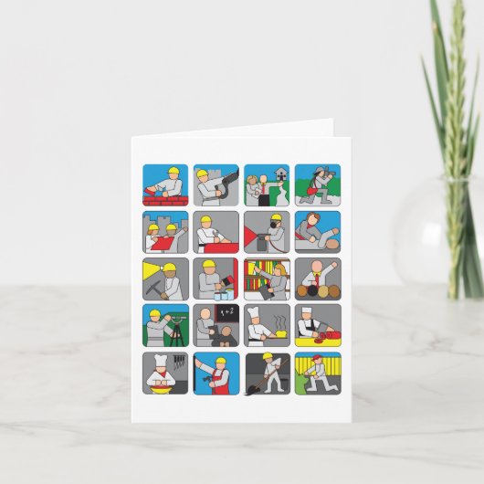 Verschiedene Beruf Karte (Vorderseite)