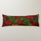 Verschiedene Bildmontage, Backstein, rot, grün, ge Seitenschläferkissen (Vorderseite)