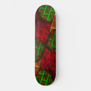 Verschiedene Bildmontage, Backstein, rot, grün, ge Skateboard