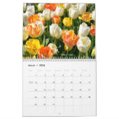 Verschiedene Blume 12 Monate Kalender (Mär 2026)
