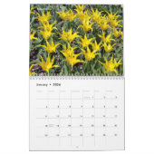 Verschiedene Blume 12 Monate Kalender (Jan 2026)