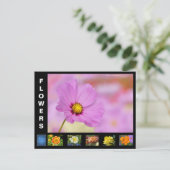 Verschiedene Blume Feiertagspostkarte (Stehend Vorderseite)