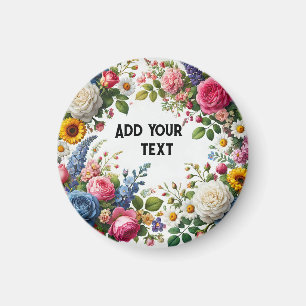 Verschiedene Blumen Magnet