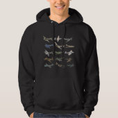 Verschiedene britische WW2-Flugzeuge Hoodie (Vorderseite)