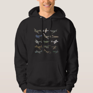 Verschiedene britische WW2-Flugzeuge Hoodie