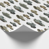Verschiedene britische WW2-Tanks Geschenkpapier (Ecke)