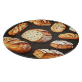 Verschiedene Brote vom Artisan Bäcker Schneidebrett (Ecke)