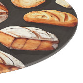 Verschiedene Brote vom Artisan Bäcker Schneidebrett (Ecke)