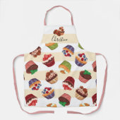 Verschiedene bunte Kuchenmuster Schürze (Vorderseite)