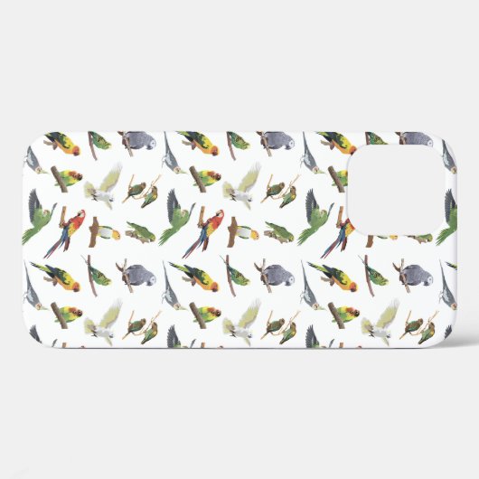 Verschiedene bunte Papageien Case-Mate iPhone Hülle (Rückseite (Horizontal))