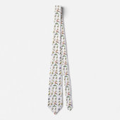 Verschiedene bunte Papageien Krawatte (Vorderseite)