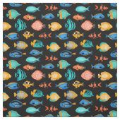 Verschiedene bunte tropische Fischmuster Stoff (Muster)