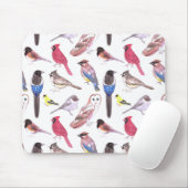 Verschiedene bunte Vogel-Aquarellmalerei Mousepad (Mit Mouse)