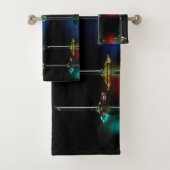 Verschiedene Cocktails in Martini Brillen mit Lich Badhandtuch Set (Insitu)