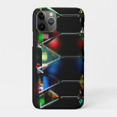 Verschiedene Cocktails in Martini Brillen mit Lich Case-Mate iPhone Hülle (Rückseite)