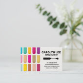 Verschiedene dekorative Nägel | Nagelpolnischer Br Visitenkarte (Stehend Vorderseite)