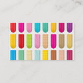 Verschiedene dekorative Nägel | Nagelpolnischer Br Visitenkarte (Rückseite)