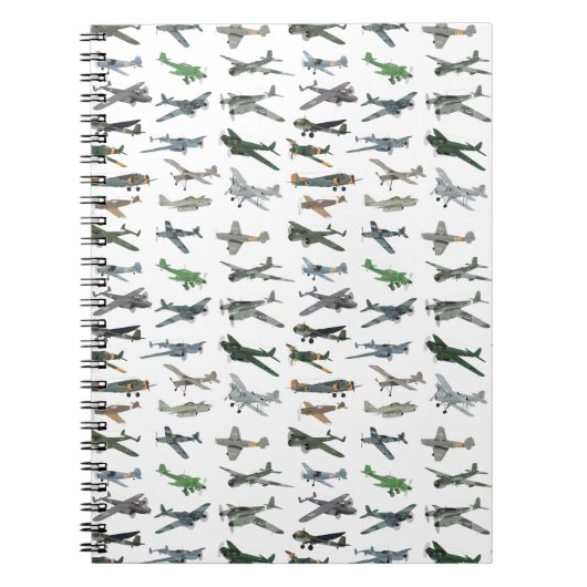 Verschiedene deutsche WW2-Flugzeuge Notizblock (Vorderseite)