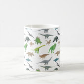 Verschiedene Dinosaurier Kaffeetasse (Mittel)