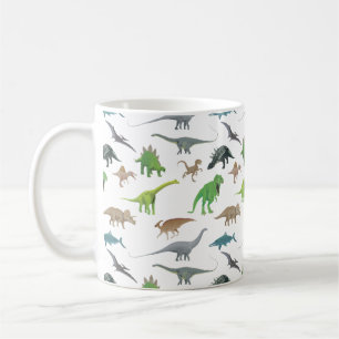 Verschiedene Dinosaurier Kaffeetasse